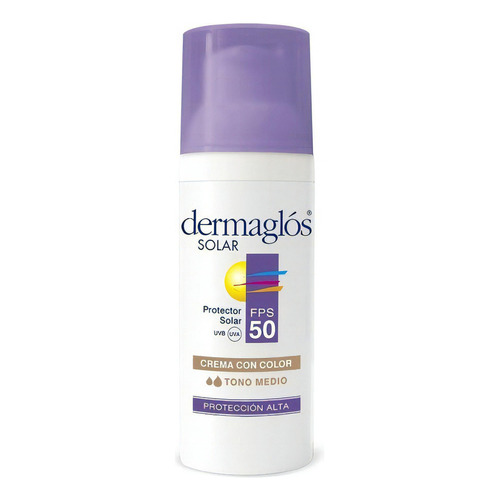 Protector Solar Dermaglos® Facial F50 | Tono Medio 50g