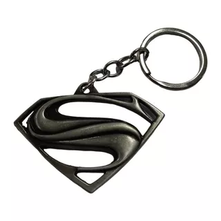 Chaveiro Superman - Logo Vazado Silver - Metal