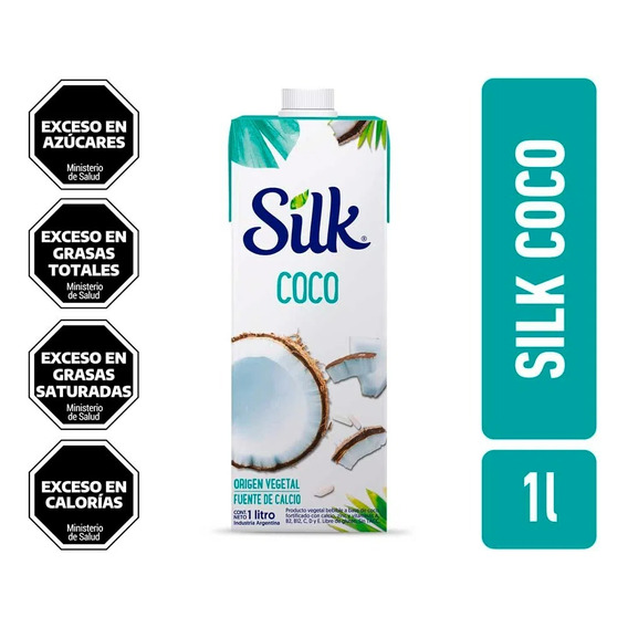 Bebida De Coco Silk Natural Endulzada X 1 L Pack X 12u