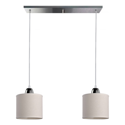 Colgante 2 Luces Pantallas Deco Moderno Directo De Fabrica