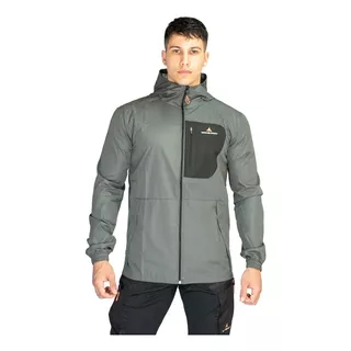 Campera Deportiva Rompeviento Hombre Urban Luxury Capucha