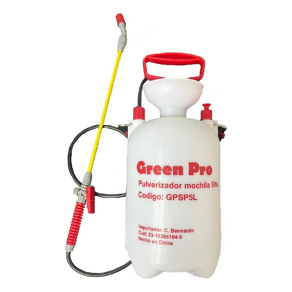 Fumigador Pulverizador Presion 5l Profesional Greenpro