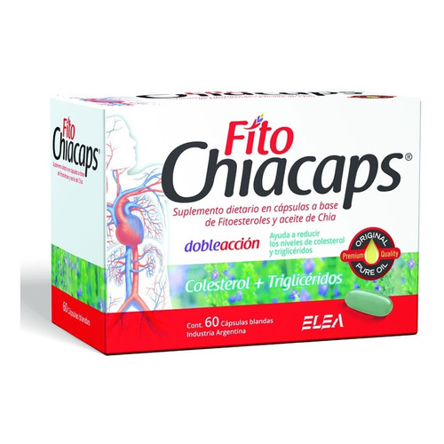 Fito Chiacaps 60 Caps | Fioesteroles Chia | Omega 3 De Chia Sabor Sin sabor