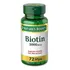 Nature's Bounty Vitaminas Biotina 5000 Mcg Con 72 Softgels Sabor Sin Sabor