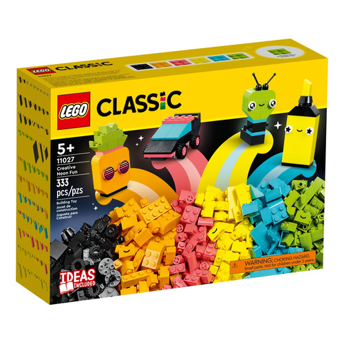 Lego Classic Diversión Creativa: Neón 11027 De 333 Piezas En Caja