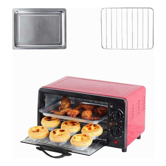 Horno De Mesa Electrico 13l Acero Inoxidable 