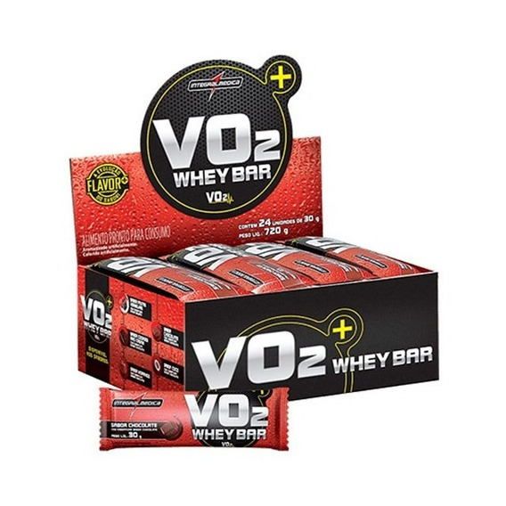 Vo2 Whey - Barras De Proteína Integralmedica - 12 Unidades Sabor Cookies