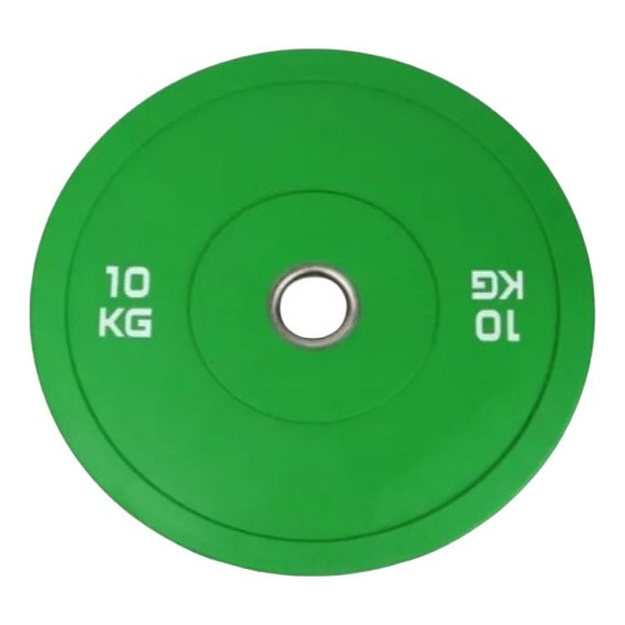 Disco De 10 Kilos A10 Yop Color: Verde. Diametro 45cm