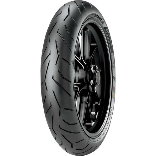 Cubierta Pirelli 100/80R17  Diablo Rosso II uso sin cámara delantera para moto