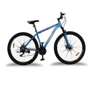 Mountain Bike Kugel Di-max R29 21v Frenos De Disco Mecánico Cambios Shimano Tourney Tz Color Azul Con Pie De Apoyo