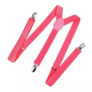 Tirantes Suspenders Unisex De Vestir Color Rosê