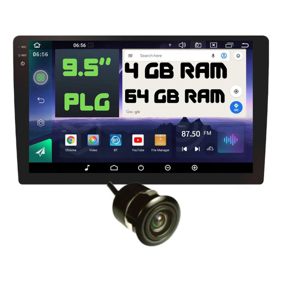Radio Carro Aiwa Android 4gb + 64gb Carplay Octacore 9,5'' 