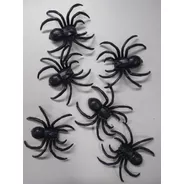 Arañas Negras Grandes X6 Halloween Decoracion Cotillon