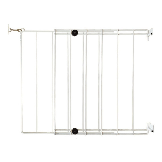 Puerta Puertita Protección Seguridad Bebe Niño Perro Para Escalera Acero Macizo - Alto 70cm - Ancho Regulable 70 A 120cm