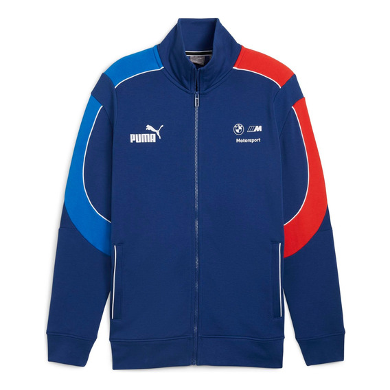 Chamarra Puma Bmw Mt7+ Sweat Jacket Azul Hombre