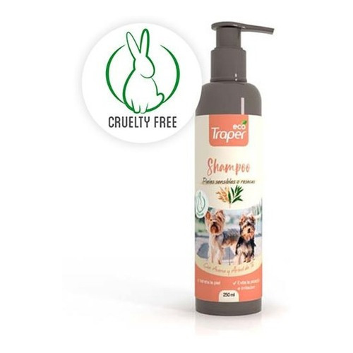 Shampoo Perro Eco Traper Piel Sensible O Resecas 250ml. Np