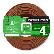 Cable Electrico Trefilcon Normalizado Unipolar 1x4mm Color Marron X 25 Metros