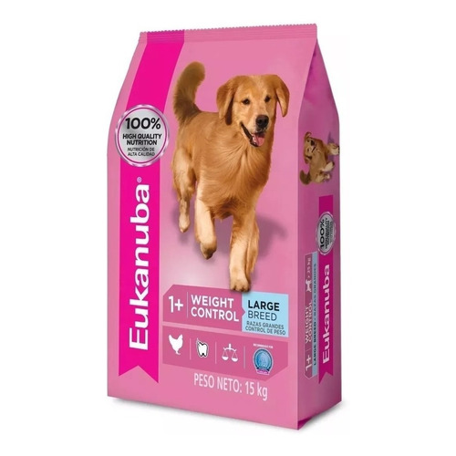 Alimento Eukanuba FIT BODY Weight Control para perro adulto de raza grande sabor mix en bolsa de 3kg