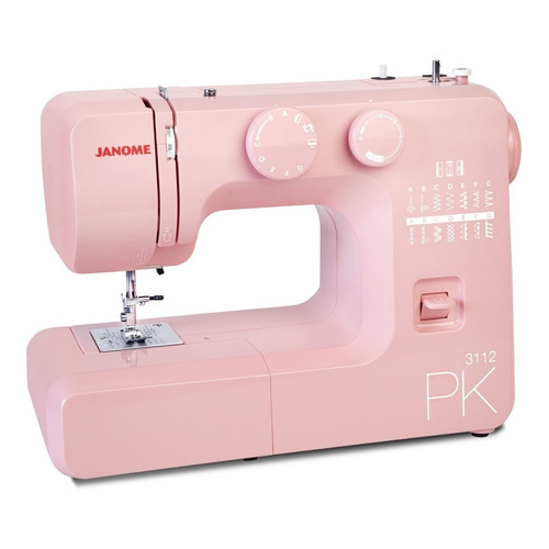 Máquina de coser recta Janome 3112 portable rosa 220V - 240V