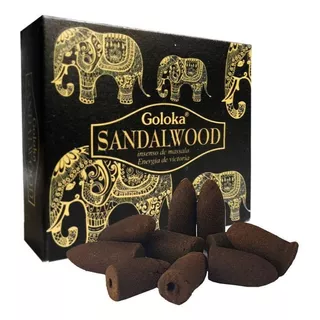 Incenso Cone Cascata - Goloka - Golden Sandalwood