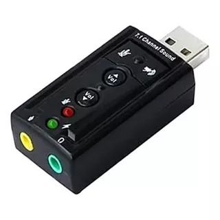 Tarjeta De Sonido Externa Usb 7.1 Adaptador Audio Microfono