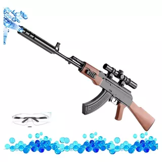 Ametralladora Automatica Ak47 Akm Blaster Juguete Hidrogel