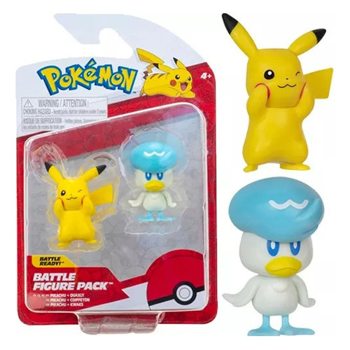 Figura Pokemon Pack Set X2 Pikachu + Quaxly Muñecos Juguetes