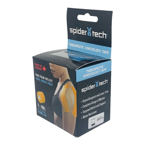 Cinta Tapping Neuromuscular Tape 5cm 5m Venda Spidertech Color Naranja