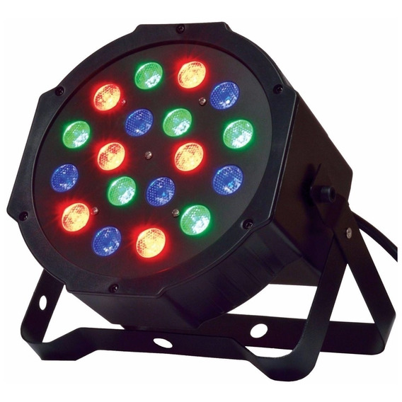 Foco Slim Par 18 Led Luz Disco Rgb Dmx Colgante Potente