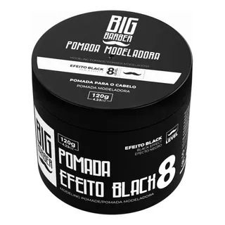 Pomada Preta Black Big Barber 120g Pigmentada Extra Forte