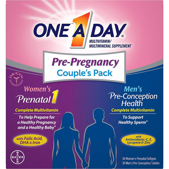 One A Day Paquete Prenatal Multivitamina Para La Pareja