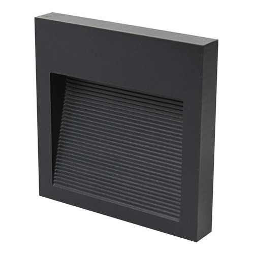 Aplique Led Exterior Pared Foco Cuadrado 12x12cm 220v 6w Color Blanco neutro