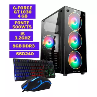 Pc Cpu Gamer I5 3.2 Ghz 8gb Ssd 240 Gforce 4gb Fonte 500w