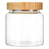 Moladri Clear Cute Glass Storage Canister Holder Con Tapa De