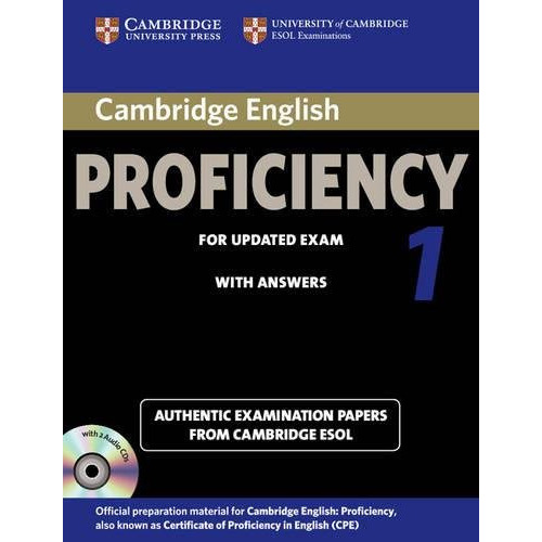 Cambridge English Proficiency 1 For Updated Exam Self Study Pack Student's Book With Answers And Au, De Cambridge Esol. Editorial Cambridge, Tapa Blanda En Inglés, 9999