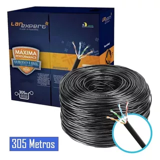 Cabo De Rede Lan Expert Turbo Link Cat5e Utp 305m