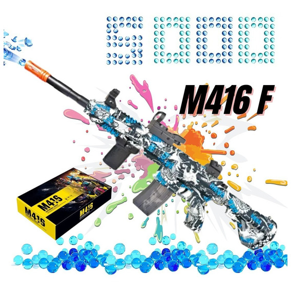 Ametralladora Automatica M416 Gel Blaster Juguete Hidrogel