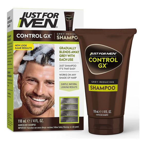 Just For Men Control Gx Shampoo Reductor De Color Gris-negro