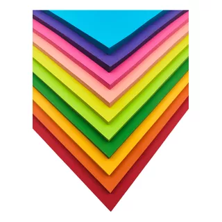 Hojas De Colores Mix - Fluor  Pulpa Colors  M I L L A R