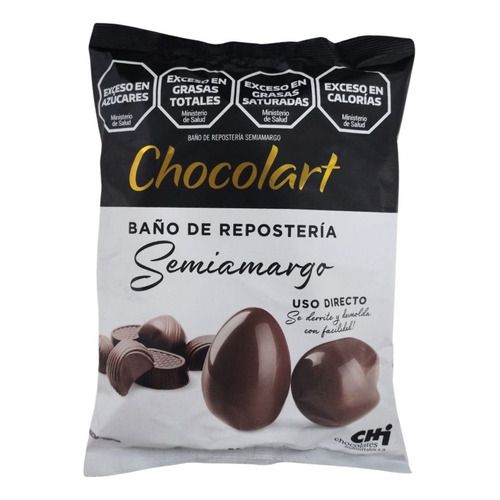 Chocolate De Baño Chocolart Semi Amargo X 500 Grs