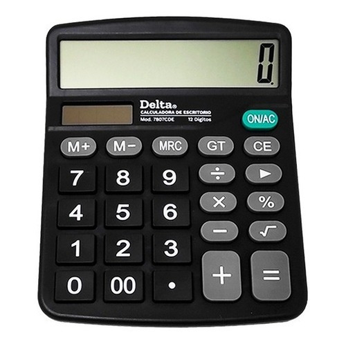 Calculadora De Escritorio Barrilito Delta 7807cde 12 Digitos Color Negro