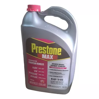 Prestone Antifreeze/coolant 50/50 Color Rosado 3.75 Litros