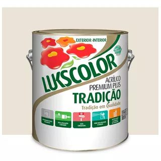 Tinta Acrílica Látex Tradição Lukscolor 3,6l - Cores Cor Amarelo-cromo