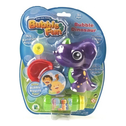 Burbujero Dinosaurio Bubble Fun Burbujas Divertidas Manual