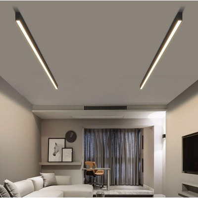 Perfil Led Dyna Negro 120cm Dinámico Lineal 25w Lk  