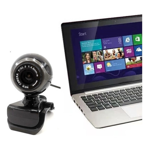 Camara Webcam Usb Con Micrófono Teletrabajo Videoconferencia Color Negro-240103 C55
