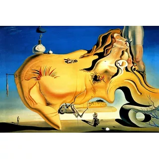 O Grande Masturbador Surrealismo De Dali Em Tela 51cm X 34cm