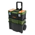 Carro Caja Herramientas Ruedas Desmontable Set Valija Bauker Verde Musgo