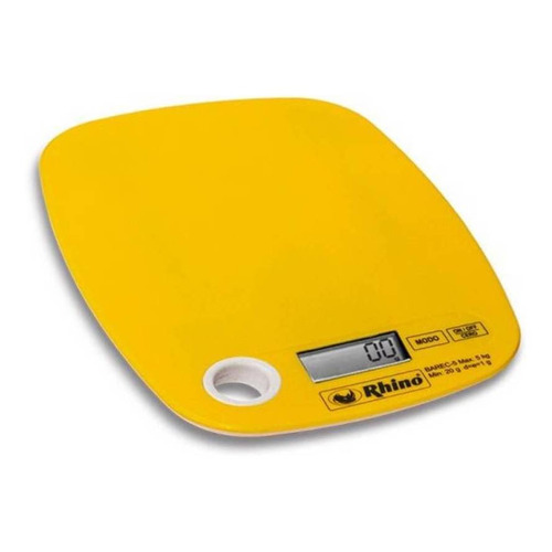 Bascula Digital De Cocina 5kg/1g Rhino - Barec-5 Capacidad máxima 5 kg Color Amarillo