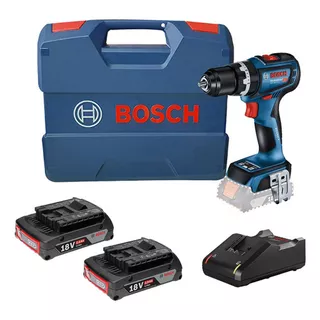 Parafusadeira/furad Impacto Bosch Gsb 18v-90c  2 Baterias Cor Azul Frequência 60 110v/220v